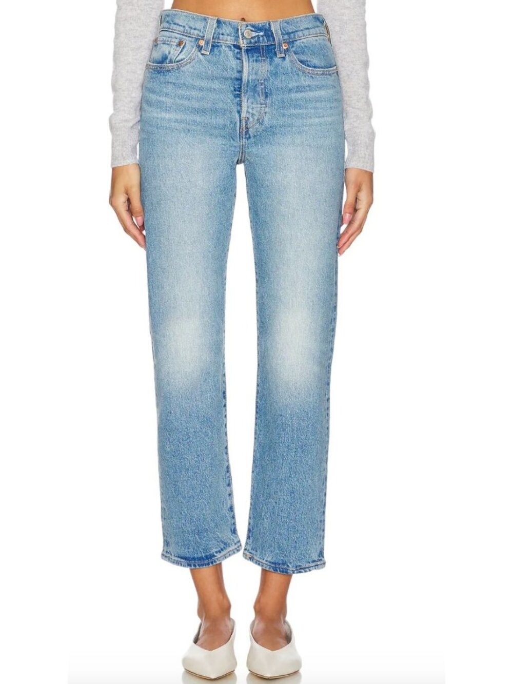 Levi's Wedgie Straight Jeans Calling All Blues Size 29 x 30